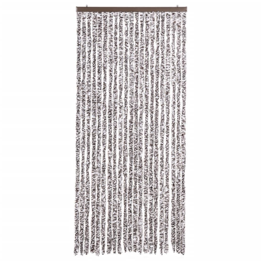 Vliegengordijn 90x200 cm chenille bruin en beige is nu te koop bij PeponiXL, paradijselijk wonen!