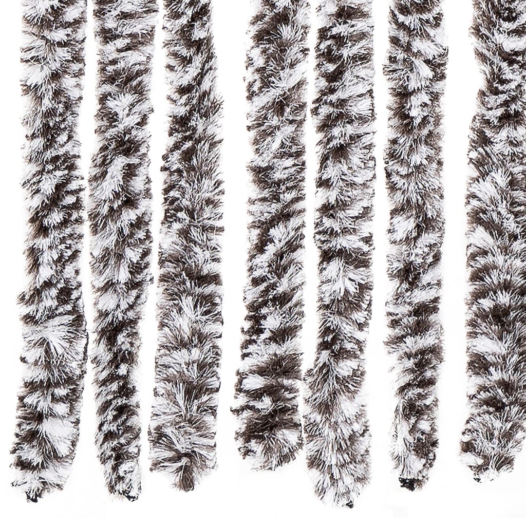 Vliegengordijn 90x200 cm chenille bruin en beige is nu te koop bij PeponiXL, paradijselijk wonen!
