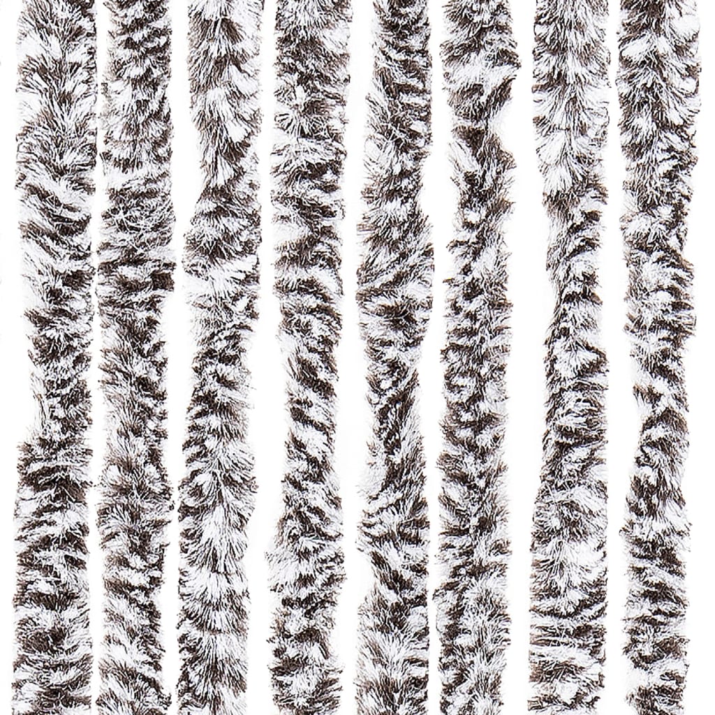 Vliegengordijn 90x200 cm chenille bruin en beige is nu te koop bij PeponiXL, paradijselijk wonen!