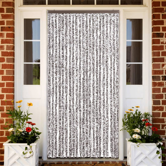 Vliegengordijn 90x200 cm chenille bruin en beige is nu te koop bij PeponiXL, paradijselijk wonen!