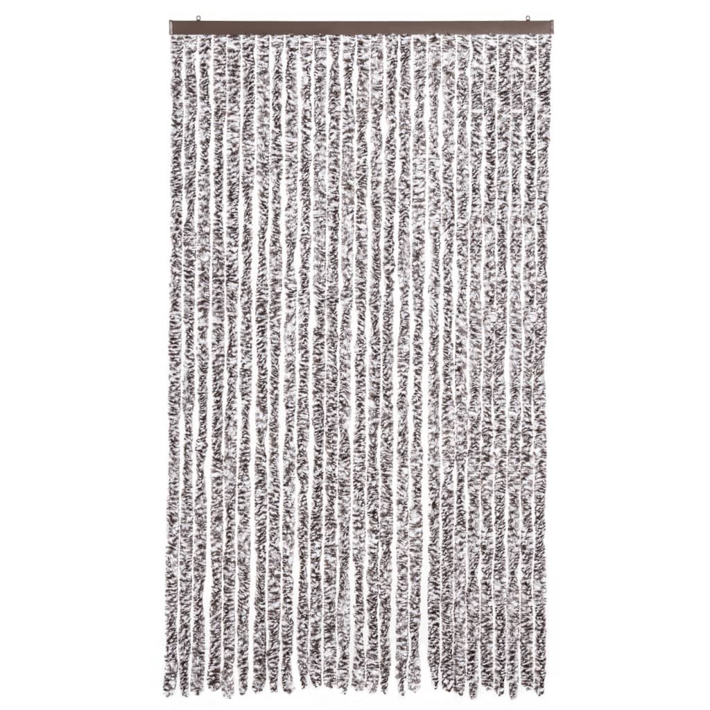 Vliegengordijn 118x220 cm chenille bruin en beige is nu te koop bij PeponiXL, paradijselijk wonen!