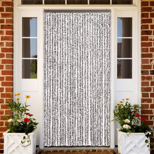 Vliegengordijn 118x220 cm chenille bruin en beige is nu te koop bij PeponiXL, paradijselijk wonen!