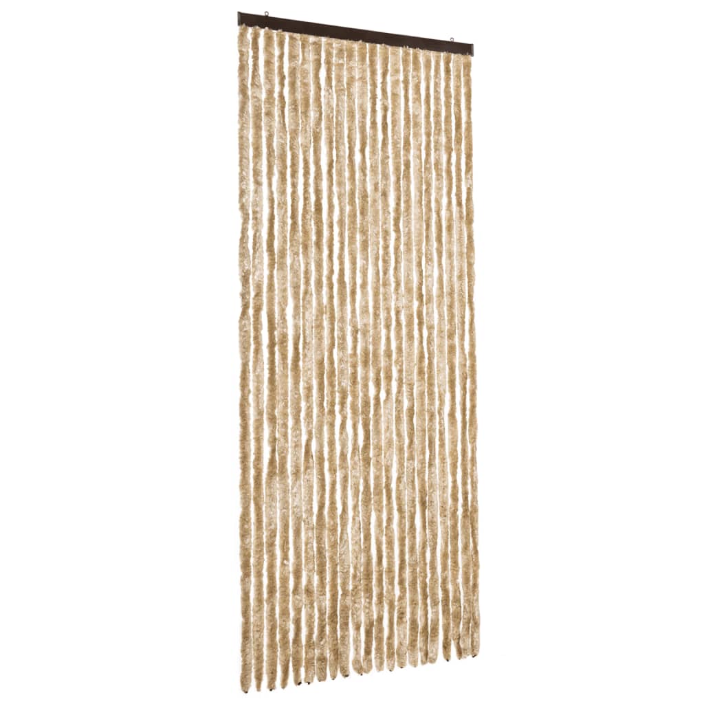 Vliegengordijn 90x200 cm chenille beige is nu te koop bij PeponiXL, paradijselijk wonen!