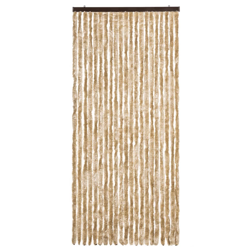 Vliegengordijn 90x200 cm chenille beige is nu te koop bij PeponiXL, paradijselijk wonen!