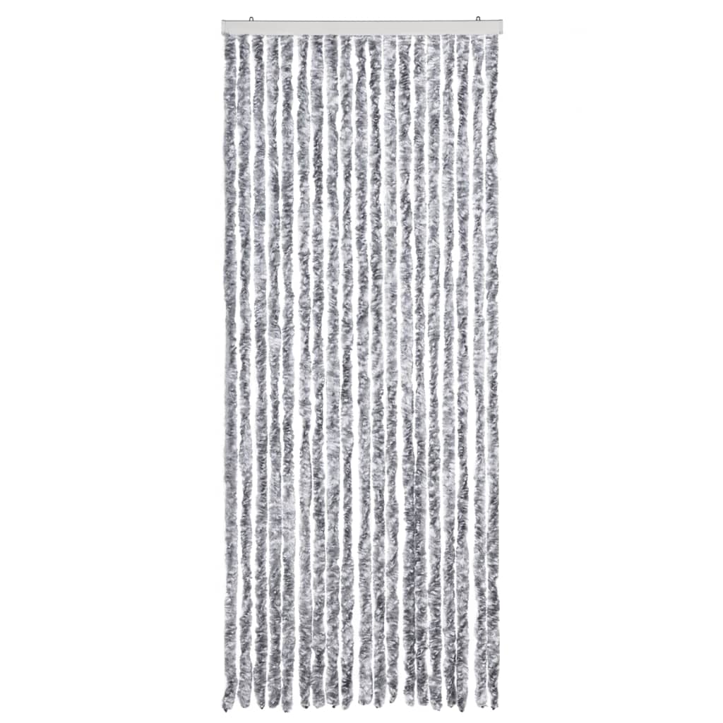 Vliegengordijn 56x200 cm chenille zilverkleurig is nu te koop bij PeponiXL, paradijselijk wonen!