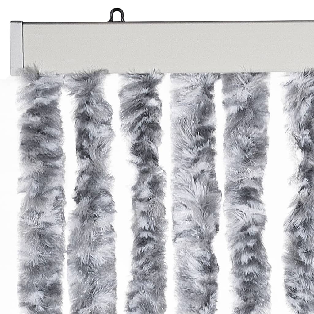 Vliegengordijn 56x200 cm chenille zilverkleurig is nu te koop bij PeponiXL, paradijselijk wonen!