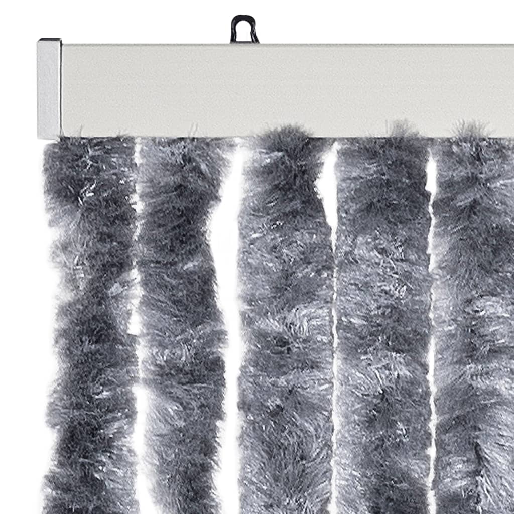 Vliegengordijn 90x200 cm chenille zilverkleurig is nu te koop bij PeponiXL, paradijselijk wonen!