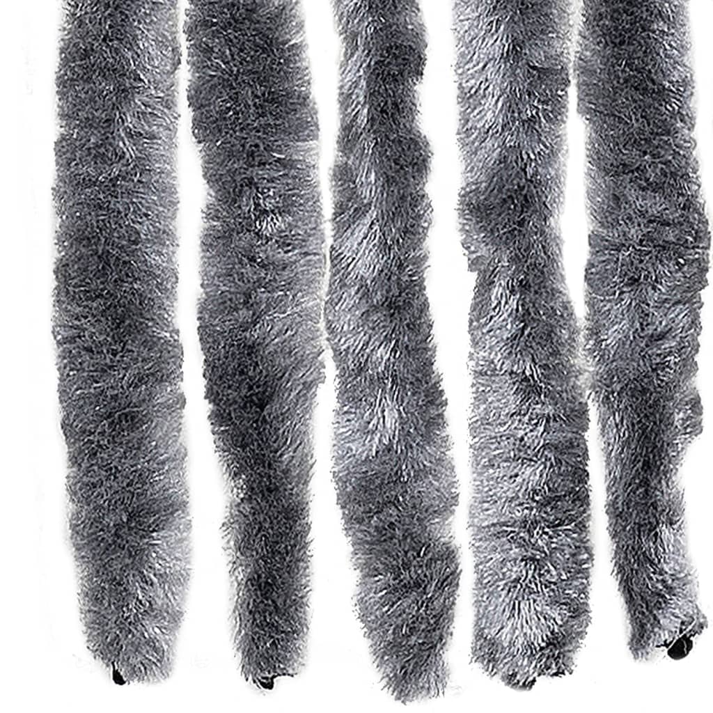 Vliegengordijn 90x200 cm chenille zilverkleurig is nu te koop bij PeponiXL, paradijselijk wonen!