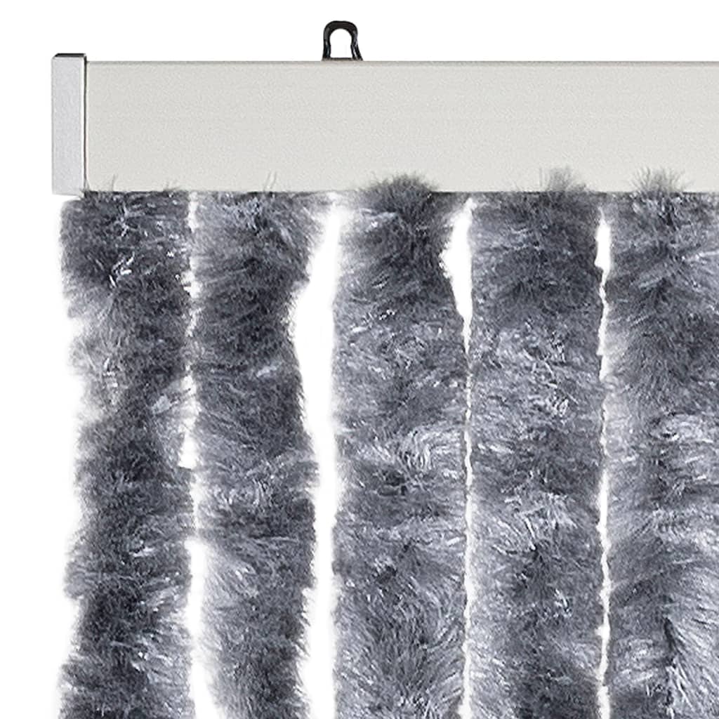 Vliegengordijn 118x220 cm chenille zilverkleurig is nu te koop bij PeponiXL, paradijselijk wonen!