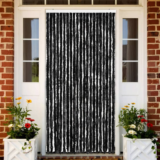 Vliegengordijn 90x200 cm chenille antraciet is nu te koop bij PeponiXL, paradijselijk wonen!