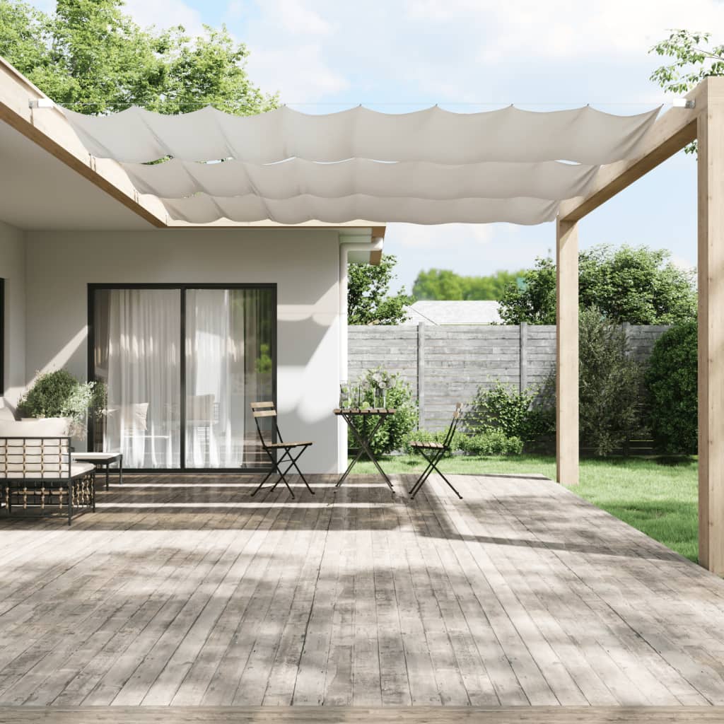 Luifel verticaal 140x420 cm oxford stof wit is nu te koop bij PeponiXL, paradijselijk wonen!