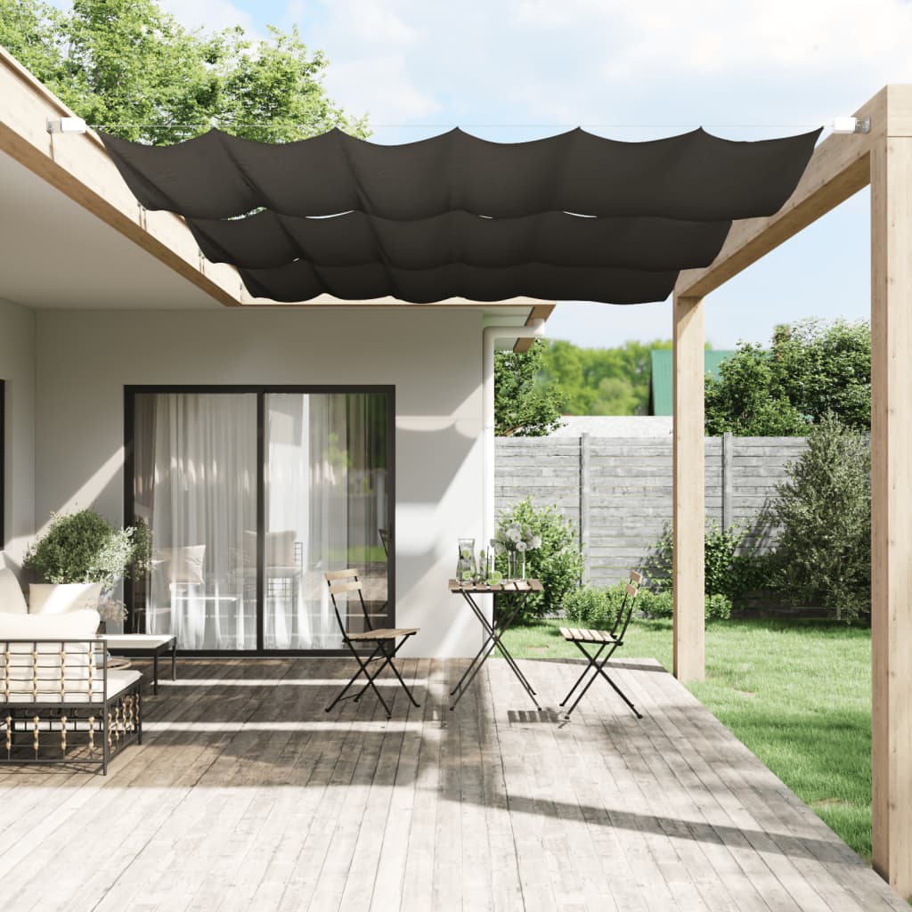 Luifel verticaal 140x270 cm oxford stof antracietkleurig is nu te koop bij PeponiXL, paradijselijk wonen!