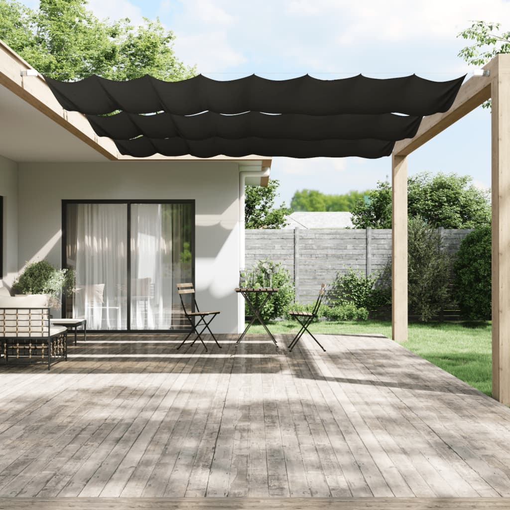 Luifel verticaal 140x420 cm oxford stof antracietkleurig is nu te koop bij PeponiXL, paradijselijk wonen!