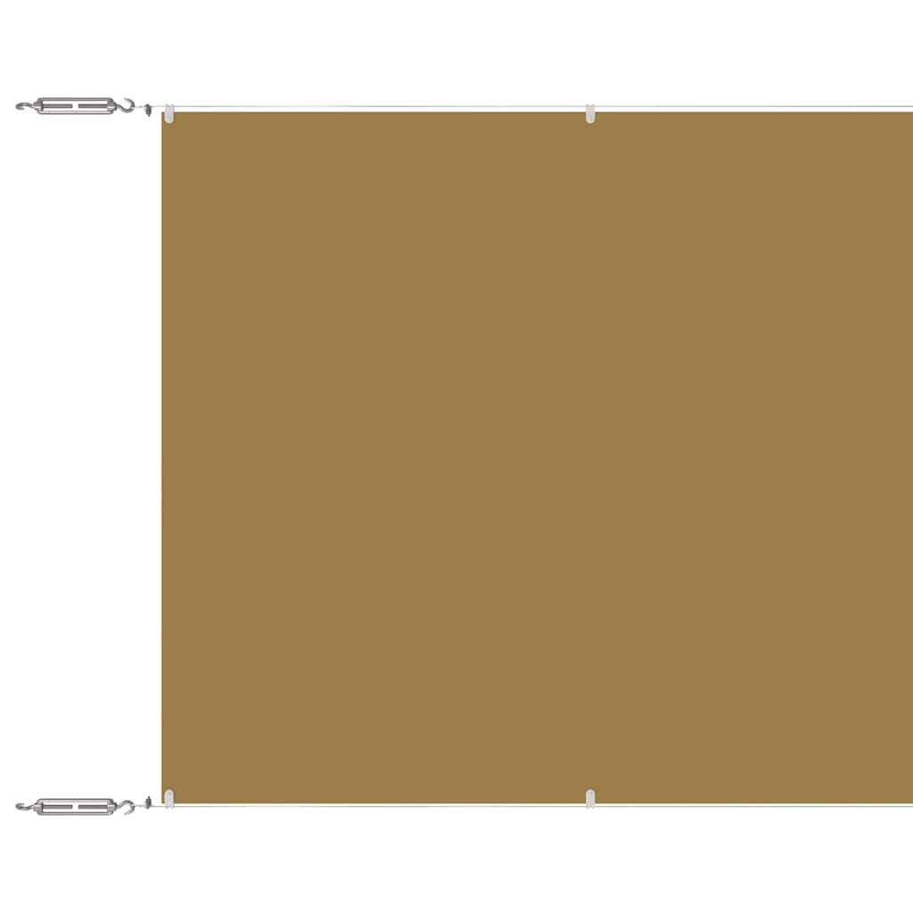 Luifel verticaal 60x600 cm oxford stof beige is nu te koop bij PeponiXL, paradijselijk wonen!
