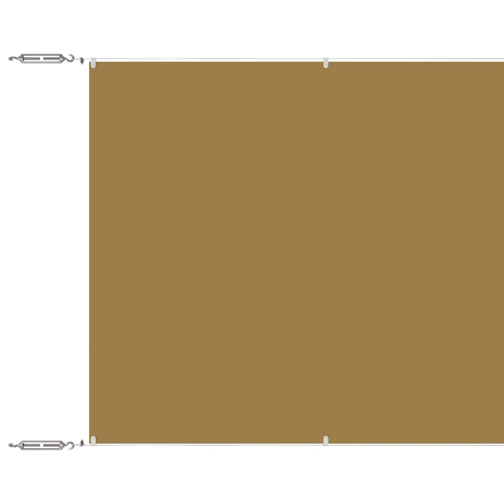 Luifel verticaal 60x1200 cm oxford stof beige is nu te koop bij PeponiXL, paradijselijk wonen!