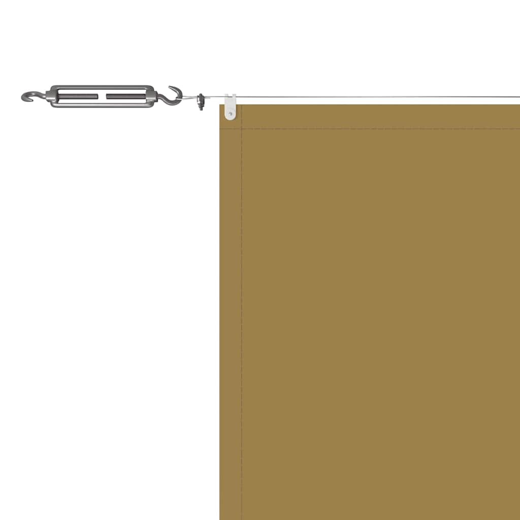 Luifel verticaal 140x1200 cm oxford stof beige is nu te koop bij PeponiXL, paradijselijk wonen!