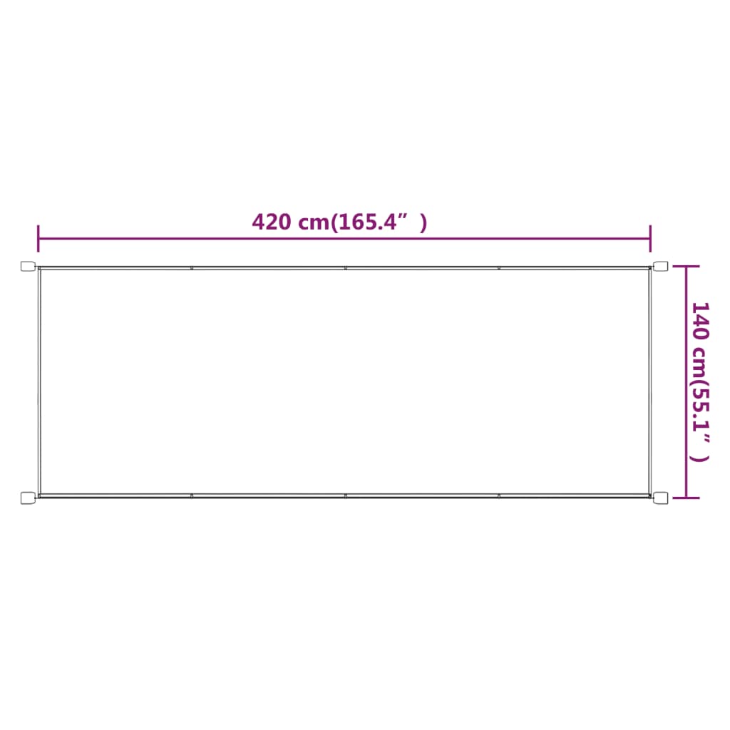 Luifel verticaal 140x420 cm oxford stof taupe is nu te koop bij PeponiXL, paradijselijk wonen!