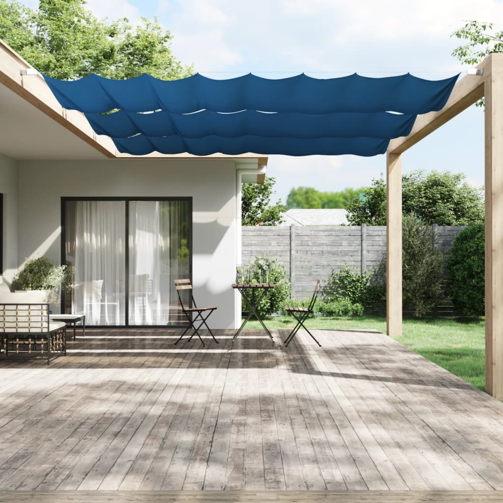 Luifel verticaal 140x420 cm oxford stof blauw is nu te koop bij PeponiXL, paradijselijk wonen!