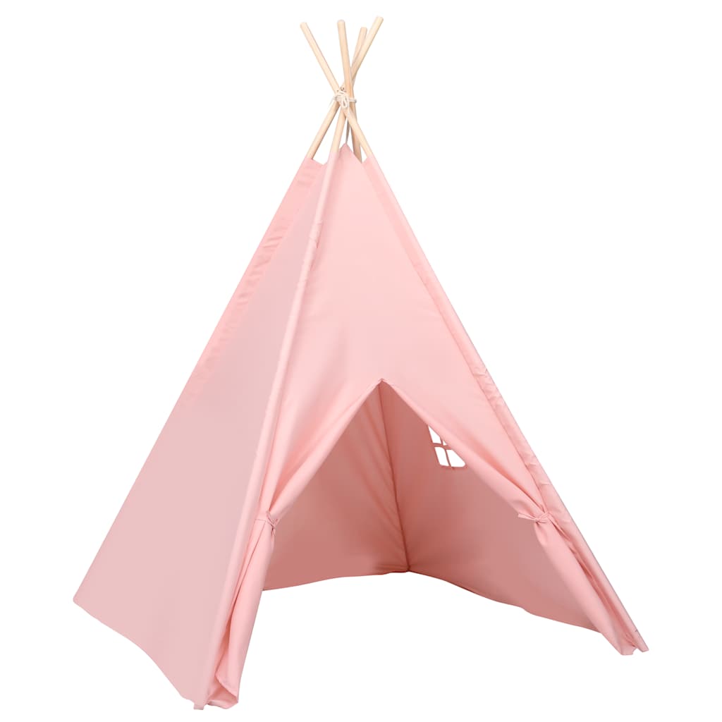 Kindertipitent met tas 120x120x150 cm peachskin roze is nu te koop bij PeponiXL, paradijselijk wonen!
