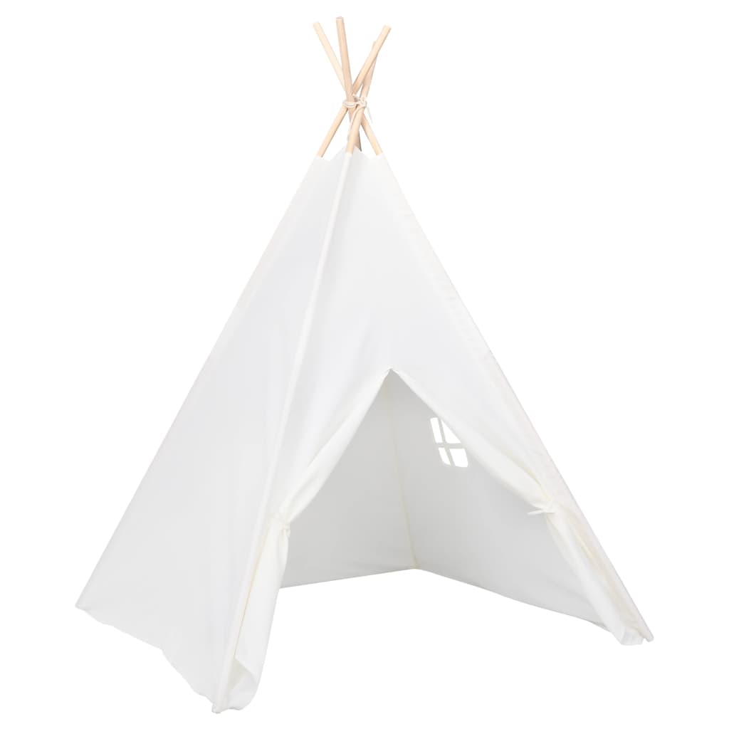 Kindertipitent met tas 120x120x150 cm peachskin wit is nu te koop bij PeponiXL, paradijselijk wonen!