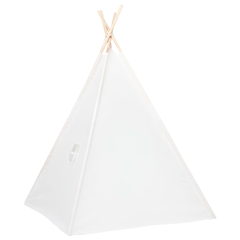 Kindertipitent met tas 120x120x150 cm peachskin wit is nu te koop bij PeponiXL, paradijselijk wonen!
