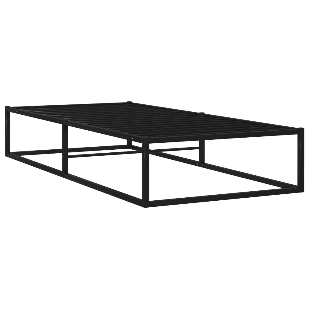 Bedframe metaal zwart 90x200 cm is nu te koop bij PeponiXL, paradijselijk wonen!