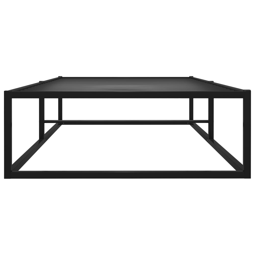 Bedframe metaal zwart 100x200 cm is nu te koop bij PeponiXL, paradijselijk wonen!