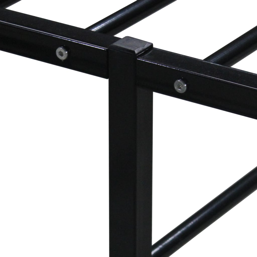 Bedframe metaal zwart 100x200 cm is nu te koop bij PeponiXL, paradijselijk wonen!