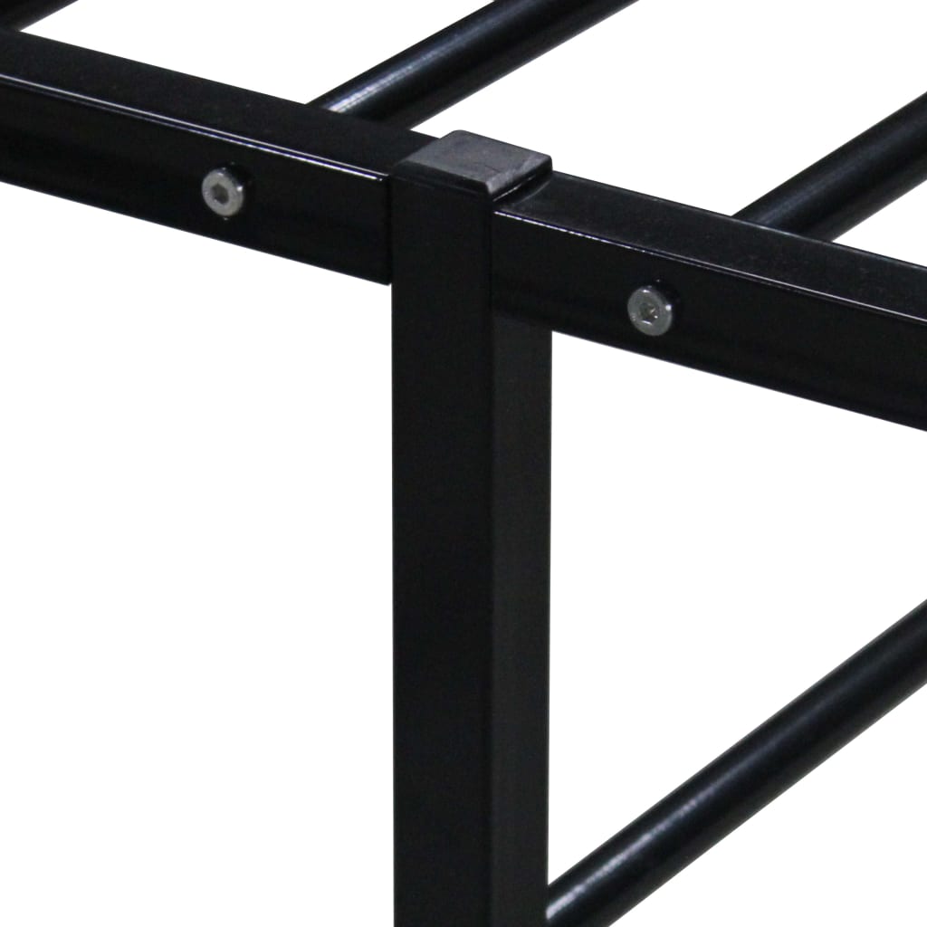 Bedframe metaal zwart 160x200 cm is nu te koop bij PeponiXL, paradijselijk wonen!