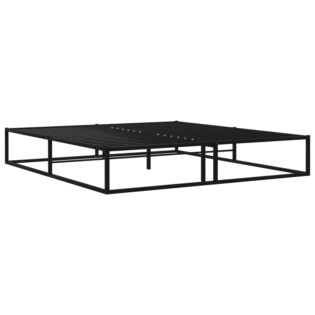 Bedframe metaal zwart 200x200 cm is nu te koop bij PeponiXL, paradijselijk wonen!