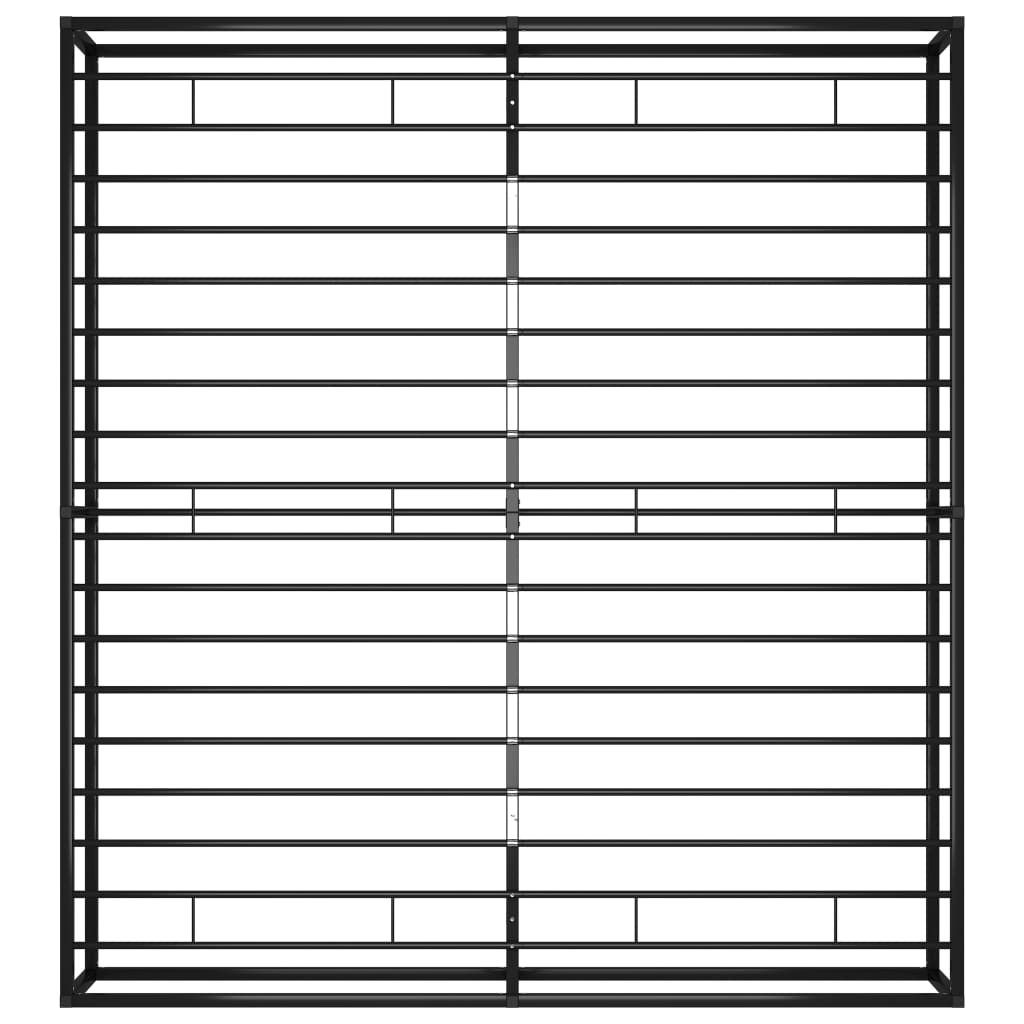 Bedframe metaal zwart 200x200 cm is nu te koop bij PeponiXL, paradijselijk wonen!