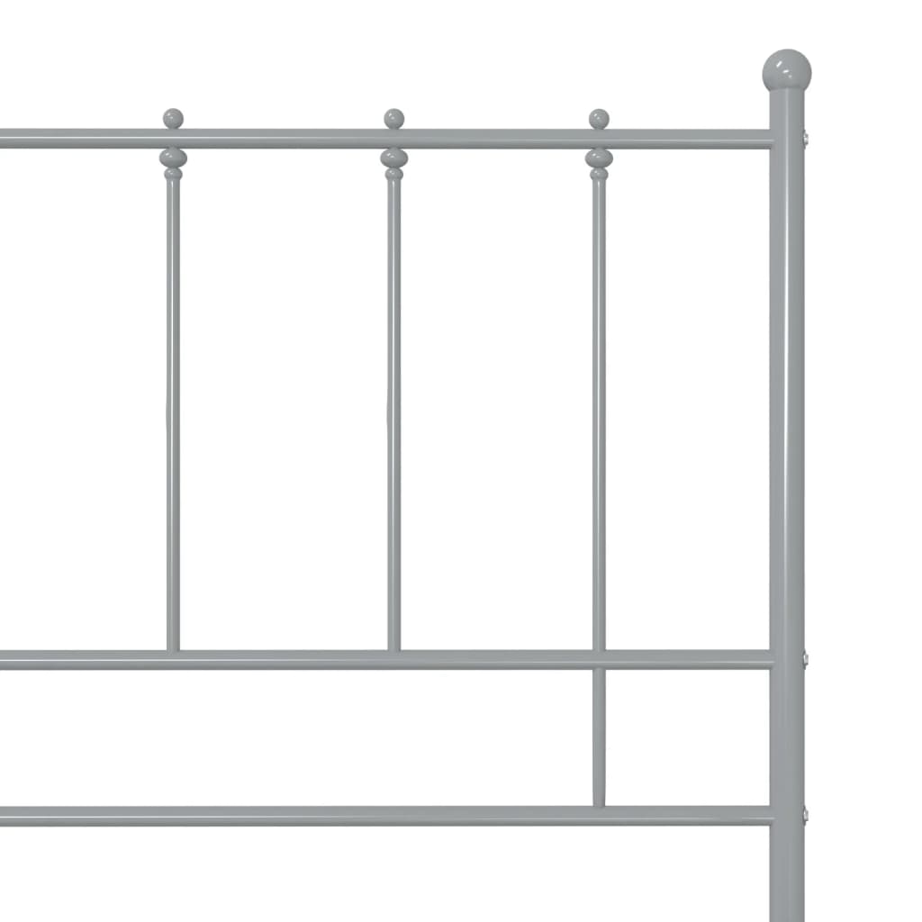 Bedframe metaal grijs 100x200 cm is nu te koop bij PeponiXL, paradijselijk wonen!