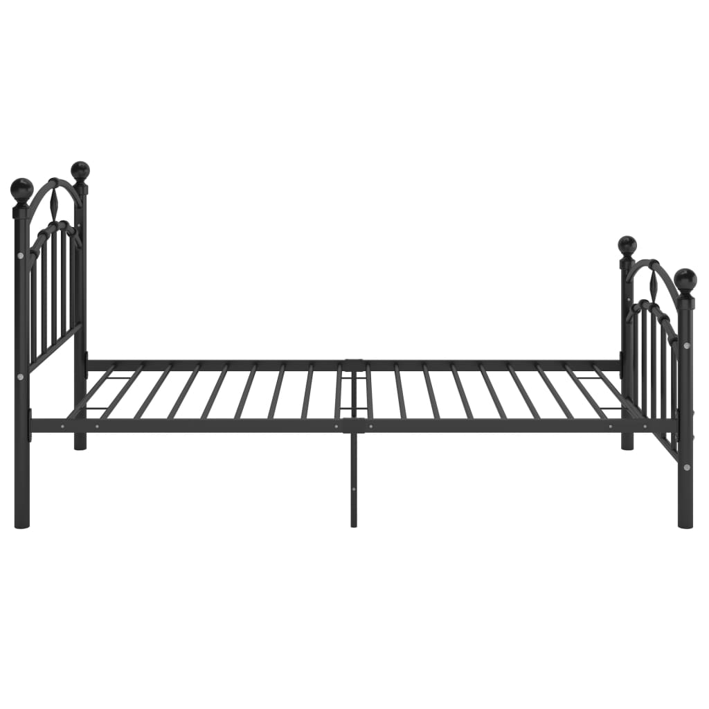 Bedframe metaal zwart 100x200 cm is nu te koop bij PeponiXL, paradijselijk wonen!