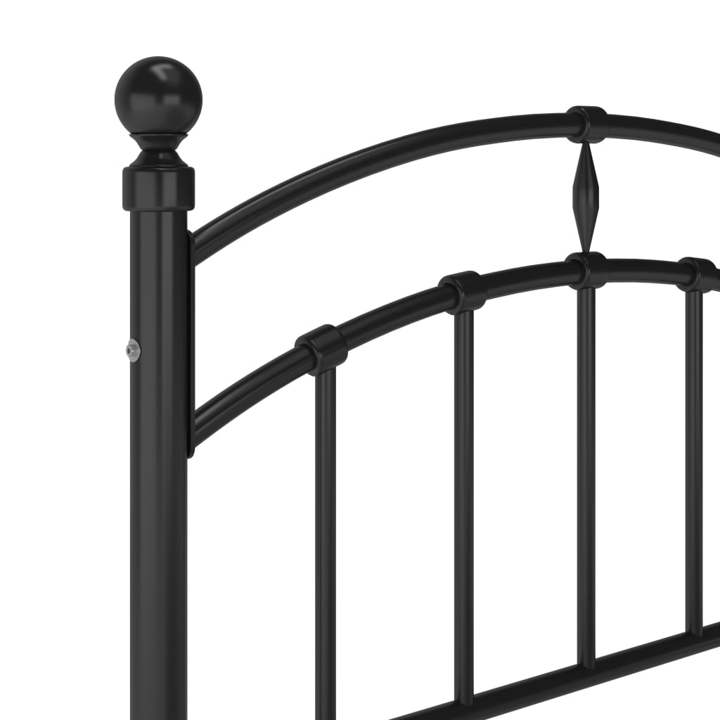 Bedframe metaal zwart 100x200 cm is nu te koop bij PeponiXL, paradijselijk wonen!