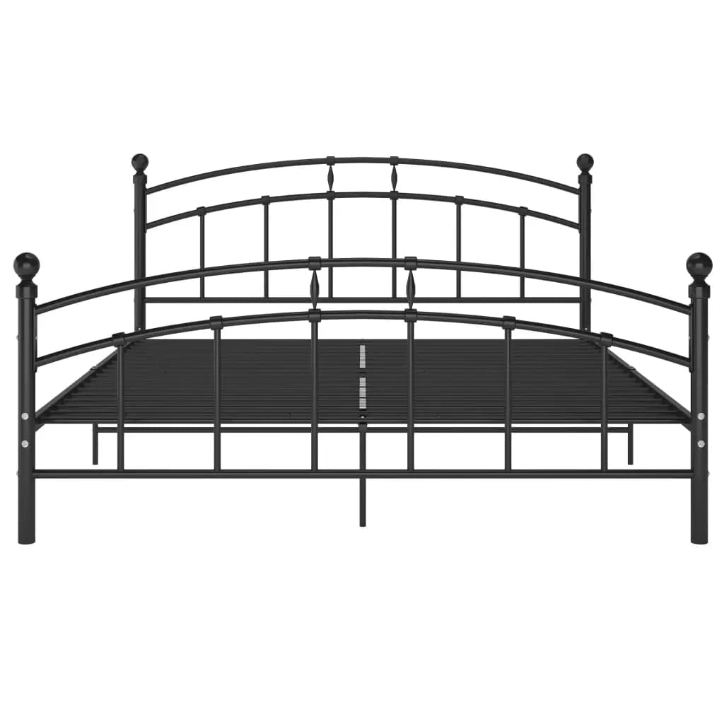 Bedframe metaal zwart 160x200 cm is nu te koop bij PeponiXL, paradijselijk wonen!