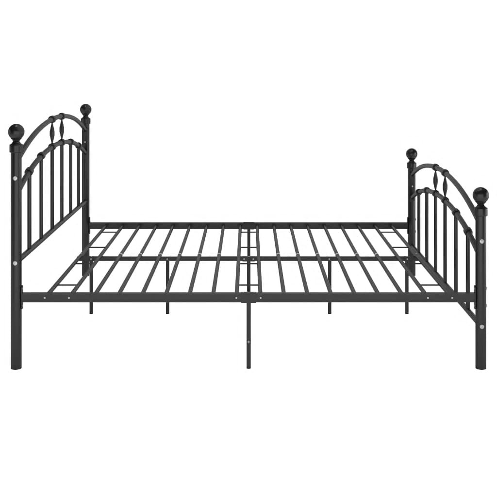 Bedframe metaal zwart 160x200 cm is nu te koop bij PeponiXL, paradijselijk wonen!