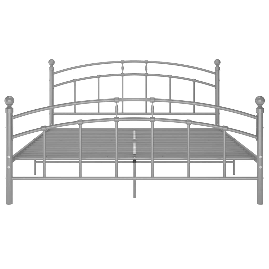 Bedframe metaal grijs 180x200 cm is nu te koop bij PeponiXL, paradijselijk wonen!