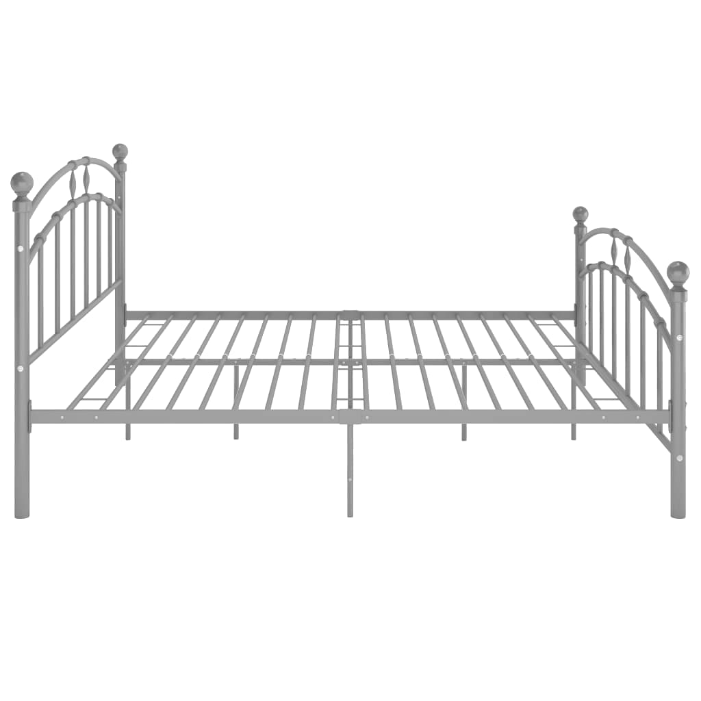 Bedframe metaal grijs 180x200 cm is nu te koop bij PeponiXL, paradijselijk wonen!