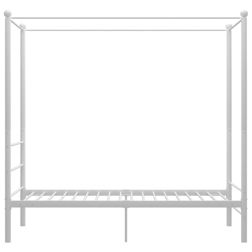 Hemelbedframe metaal wit 90x200 cm is nu te koop bij PeponiXL, paradijselijk wonen!