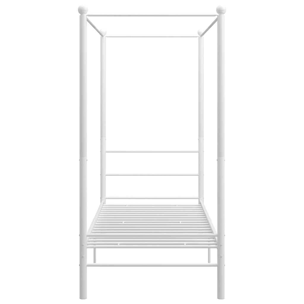 Hemelbedframe metaal wit 100x200 cm is nu te koop bij PeponiXL, paradijselijk wonen!