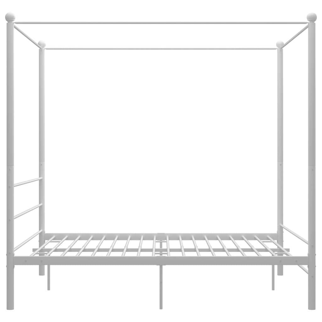 Hemelbedframe metaal wit 160x200 cm is nu te koop bij PeponiXL, paradijselijk wonen!