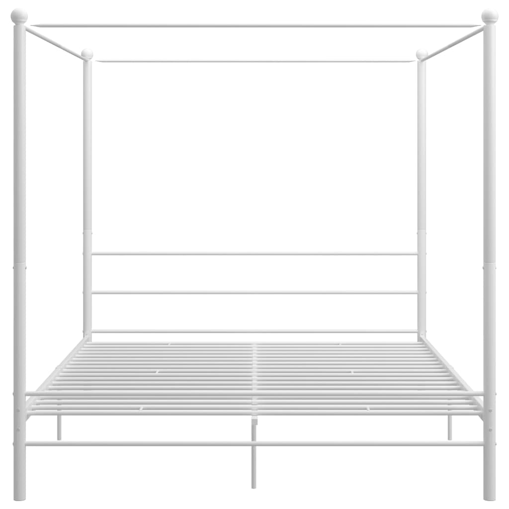 Hemelbedframe metaal wit 180x200 cm is nu te koop bij PeponiXL, paradijselijk wonen!