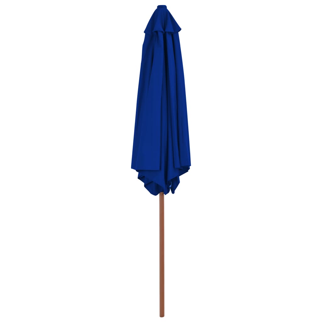 Parasol met houten paal 270 cm blauw is nu te koop bij PeponiXL, paradijselijk wonen!