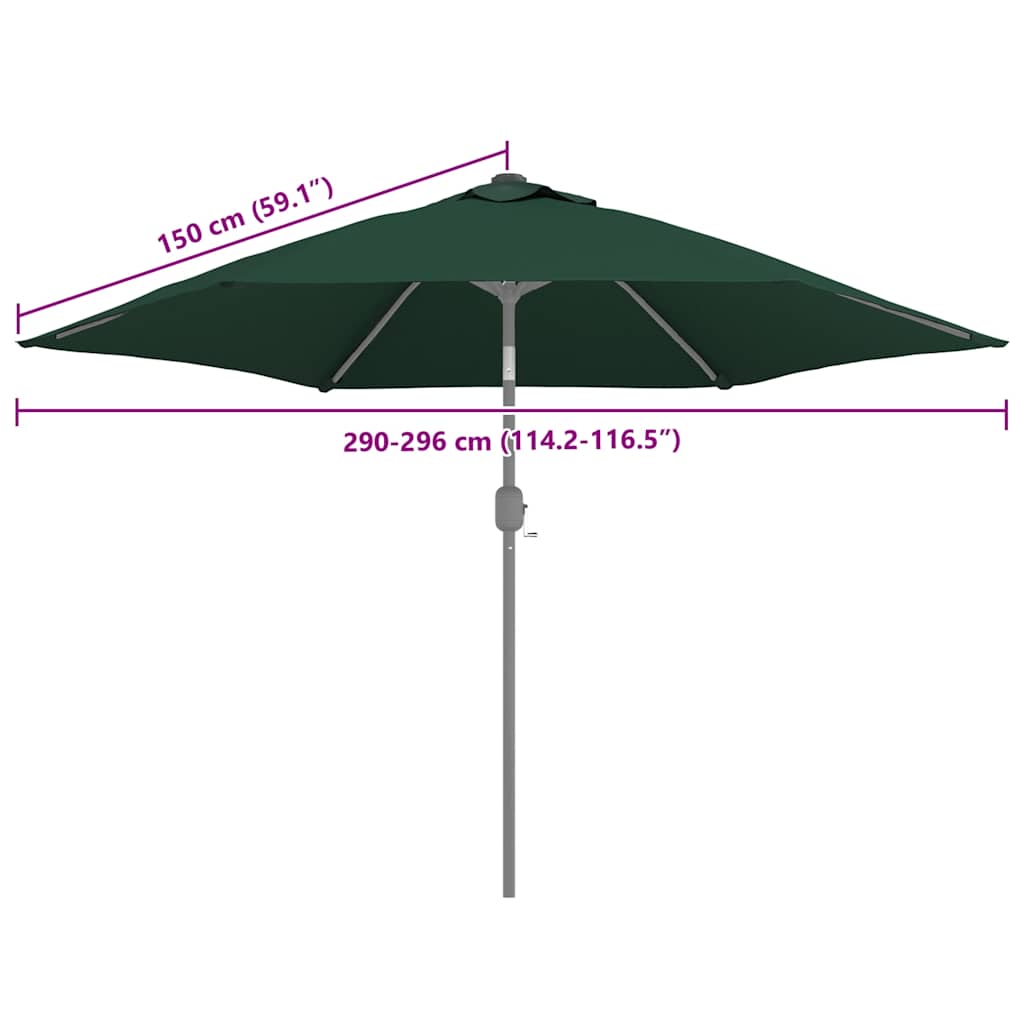 Vervangingsdoek voor parasol 300 cm groen is nu te koop bij PeponiXL, paradijselijk wonen!