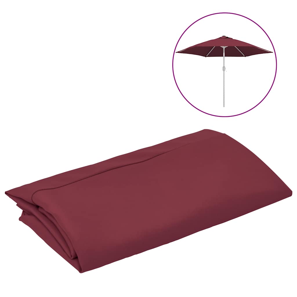 Vervangingsdoek voor parasol 300 cm bordeauxrood is nu te koop bij PeponiXL, paradijselijk wonen!
