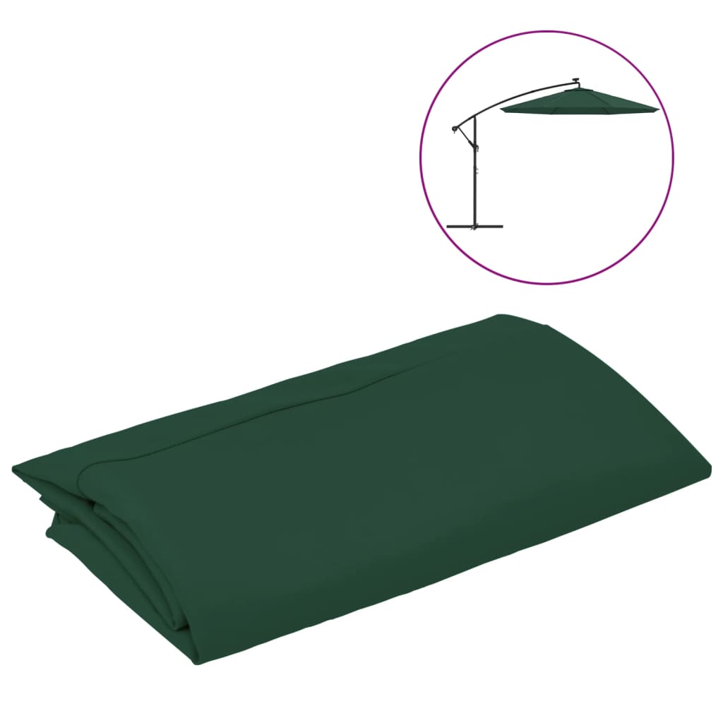 Vervangingsdoek voor zweefparasol 300 cm groen is nu te koop bij PeponiXL, paradijselijk wonen!