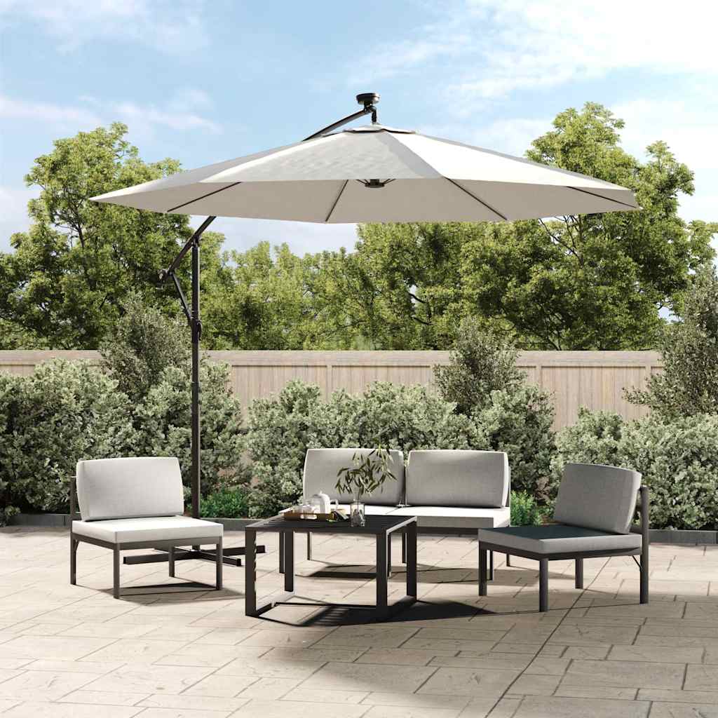 Vervangingsdoek voor zweefparasol 300 cm zandwit is nu te koop bij PeponiXL, paradijselijk wonen!