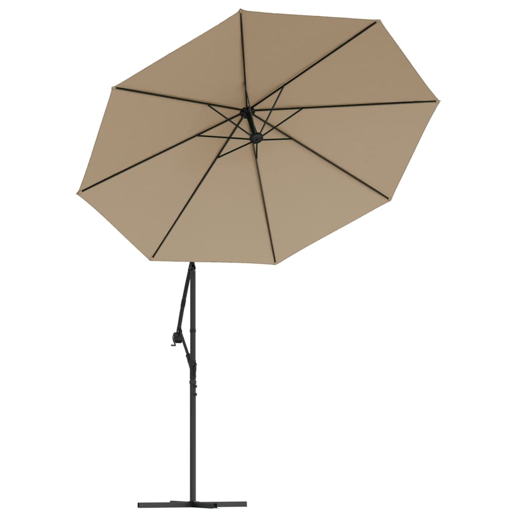 Vervangende stof voor zweefparasol taupe 350 cm is nu te koop bij PeponiXL, paradijselijk wonen!