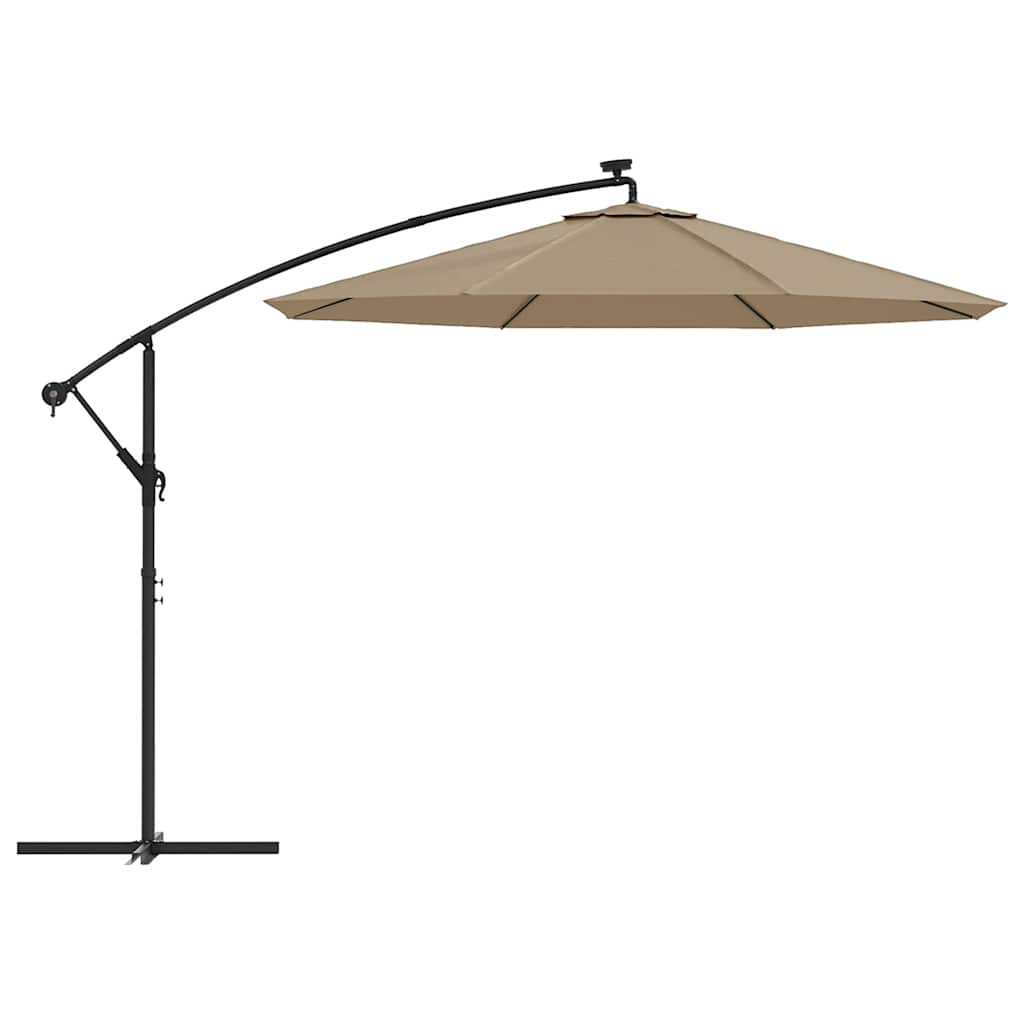 Vervangende stof voor zweefparasol taupe 350 cm is nu te koop bij PeponiXL, paradijselijk wonen!