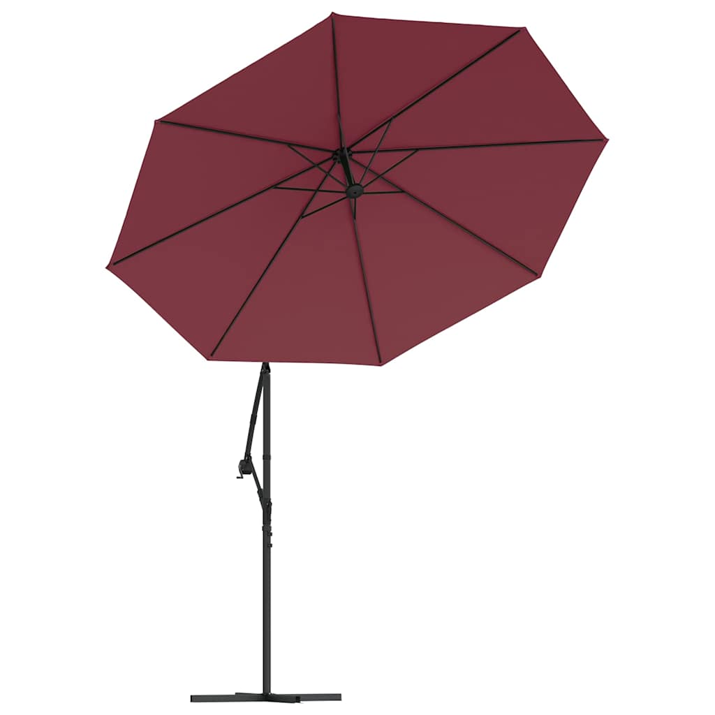 Vervangingsdoek voor zweefparasol 350 cm bordeauxrood is nu te koop bij PeponiXL, paradijselijk wonen!